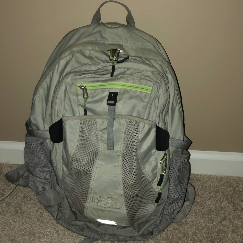 The North Face “Recon” style backpack in gray